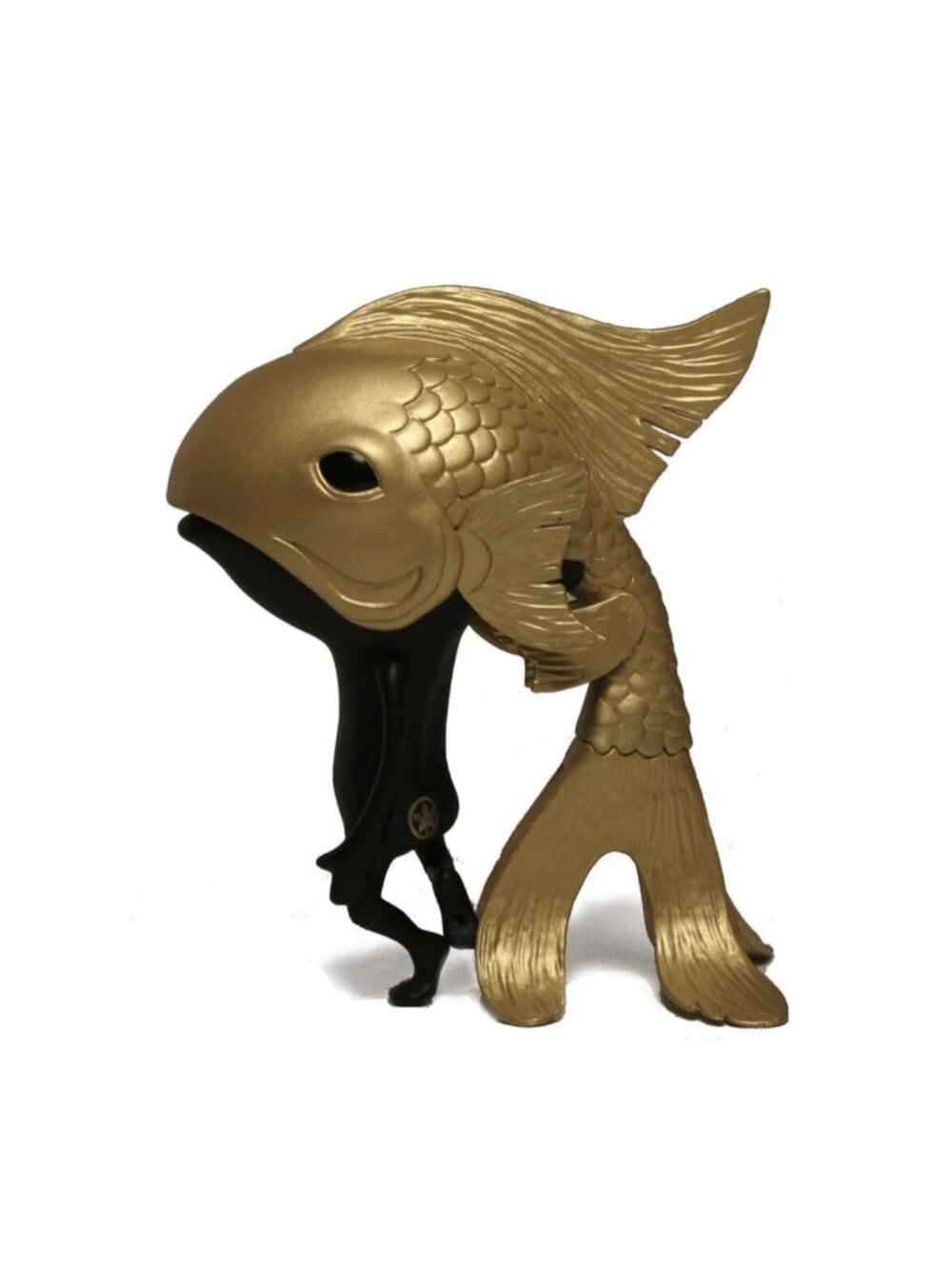 RARE Koibito Gold Vinyl Figure By Yoskay Yamamoto Munky King Collectible Art Toy